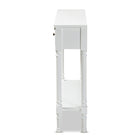 Baxton Studio Calvin Classic and Traditional French Farmhouse White Finished Wood 3-Drawer Entryway Console Table