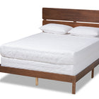 Baxton Studio Anthony Modern and Contemporary Walnut Brown Finished Wood King Size Panel Bed