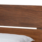 Baxton Studio Anthony Modern and Contemporary Walnut Brown Finished Wood Queen Size Panel Bed