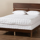 Baxton Studio Anthony Modern and Contemporary Walnut Brown Finished Wood King Size Panel Bed