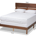 Baxton Studio Anthony Modern and Contemporary Walnut Brown Finished Wood King Size Panel Bed