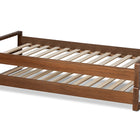 Baxton Studio Klara Modern and Contemporary Walnut Finished Wood Expandable Twin Size to King Size Bed Frame