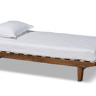 Baxton Studio Hiro Modern and Contemporary Walnut Finished Wood Expandable Twin Size to King Size Bed Frame