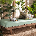 Baxton Studio Kaori Modern and Contemporary Transitional Walnut Brown Finished Wood Queen Size Platform Storage Bed