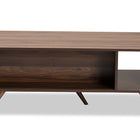 Baxton Studio Naoki Modern and Contemporary Two-Tone Grey and Walnut Finished Wood 1-Drawer Coffee Table