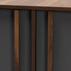 Baxton Studio Naoki Modern and Contemporary Two-Tone Grey and Walnut Finished Wood 2-Door Shoe Cabinet