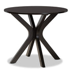 Baxton Studio Julia Modern and Contemporary Grey Fabric Upholstered and Dark Brown Finished Wood 5-Piece Dining Set
