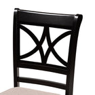Baxton Studio Noemi Modern Beige Fabric and Dark Brown Finished Wood 5-Piece Dining Set