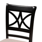 Baxton Studio Clarke Modern and Contemporary Sand Fabric Upholstered and Espresso Brown Finished Wood 5-Piece Dining Set