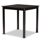 Baxton Studio Devon Modern and Contemporary Grey Fabric Upholstered and Espresso Brown Finished Wood 5-Piece Pub Dining Set