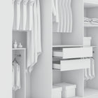 Manhattan Comfort Gramercy Contemporary Modern 82" Wardrobe Closet in White
