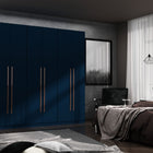 Manhattan Comfort Gramercy Contemporary Modern 82" Wardrobe Closet in Midnight Blue