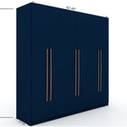 Manhattan Comfort Gramercy Contemporary Modern 82" Wardrobe Closet in Midnight Blue