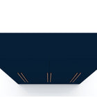 Manhattan Comfort Gramercy Contemporary Modern 82" Wardrobe Closet in Midnight Blue