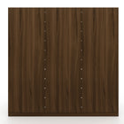 Manhattan Comfort Gramercy Contemporary Modern 82" Wardrobe Closet in Chestnut Brown