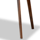 Baxton Studio Britte Mid-Century Modern Transitional Walnut Brown Finished Rectangular Wood Dining Table