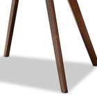 Baxton Studio Alana Mid-Century Modern Transitional Walnut Brown Finished Round Wood Dining Table