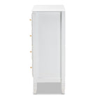 Baxton Studio Naomi Classic and Transitional White Finished Wood 4-Drawer Bedroom Chest