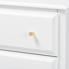 Baxton Studio Naomi Classic and Transitional White Finished Wood 4-Drawer Bedroom Chest
