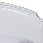Baxton Studio Elise Classic and Traditional Transitional White Finished Wood Queen Size Storage Platform Bed