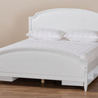 Baxton Studio Elise Classic and Traditional Transitional White Finished Wood Queen Size Storage Platform Bed