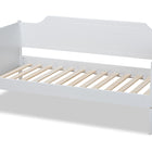 Baxton Studio Alya Classic Traditional Farmhouse White Finished Wood Twin Size Daybed