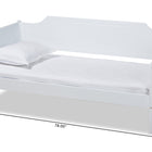 Baxton Studio Alya Classic Traditional Farmhouse White Finished Wood Twin Size Daybed