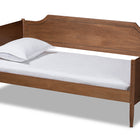 Baxton Studio Alya Classic Traditional Farmhouse Walnut Brown Finished Wood Twin Size Daybed