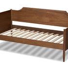 Baxton Studio Alya Classic Traditional Farmhouse Walnut Brown Finished Wood Twin Size Daybed