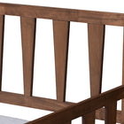 Baxton Studio Midori Modern and Contemporary Transitional Walnut Brown Finished Wood Twin Size Daybed with Roll-Out Trundle Bed