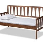 Baxton Studio Midori Modern and Contemporary Transitional Walnut Brown Finished Wood Twin Size Daybed
