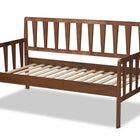 Baxton Studio Midori Modern and Contemporary Transitional Walnut Brown Finished Wood Twin Size Daybed