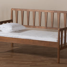 Baxton Studio Midori Modern and Contemporary Transitional Walnut Brown Finished Wood Twin Size Daybed