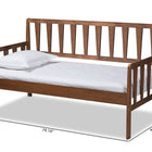 Baxton Studio Midori Modern and Contemporary Transitional Walnut Brown Finished Wood Twin Size Daybed