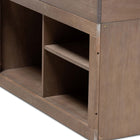 Baxton Studio Levon Modern and Contemporary Antique Oak Finished Wood 4-Drawer Twin Size Storage Bed