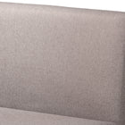 Baxton Studio Odessa Mid-Century Modern Grey Fabric Upholstered and Walnut Brown Finished Wood 4-Piece Dining Nook Set