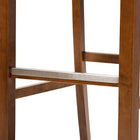 Baxton Studio Jason Modern and Contemporary Grey Fabric Upholstered and Walnut Brown Finished Wood 2-Piece Bar Stool Set