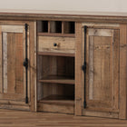 Baxton Studio Albert Modern and Contemporary Farmhouse Rustic Finished Wood 2-Door Dining Room Sideboard Buffet