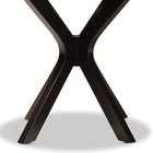 Baxton Studio Kenji Modern and Contemporary Dark Brown Finished 34-Inch-Wide Round Wood Dining Table