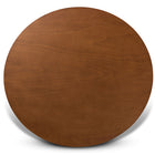 Baxton Studio Kenji Modern and Contemporary Walnut Brown Finished 45-Inch-Wide Round Wood Dining Table