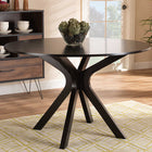 Baxton Studio Kenji Modern and Contemporary Dark Brown Finished 45-Inch-Wide Round Wood Dining Table