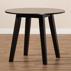 Baxton Studio Ela Modern and Contemporary Dark Brown Finished 35-Inch-Wide Round Wood Dining Table