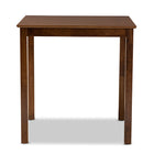 Baxton Studio Lenoir Modern and Contemporary Walnut Brown Finished Wood Counter Height Pub Table