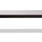 Baxton Studio Corey Modern and Contemporary Grey Fabric Upholstered and Dark Brown Finished Wood Dining Bench