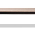 Baxton Studio Corey Modern and Contemporary Sand Fabric Upholstered and Dark Brown Finished Wood Dining Bench