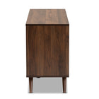 Baxton Studio Naoki Modern and Contemporary Two-Tone Grey and Walnut Finished Wood 6-Drawer Bedroom Dresser