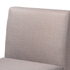 Baxton Studio Odessa Mid-Century Modern Grey Fabric Upholstered and Walnut Brown Finished Wood Dining Chair