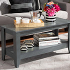 Baxton Studio Elada Modern and Contemporary Grey Finished Wood Coffee Table