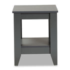 Baxton Studio Audra Modern and Contemporary Grey Finished Wood Living Room End Table
