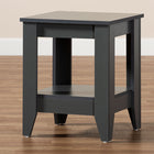 Baxton Studio Audra Modern and Contemporary Grey Finished Wood Living Room End Table